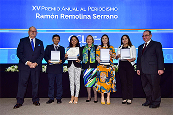 La Cámara de Comercio de Lima premió a cuatro periodistas